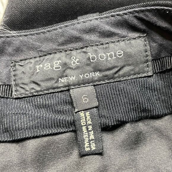 Rag & Bone Wool Dress Pants Black Size 6 - Picture 6 of 7